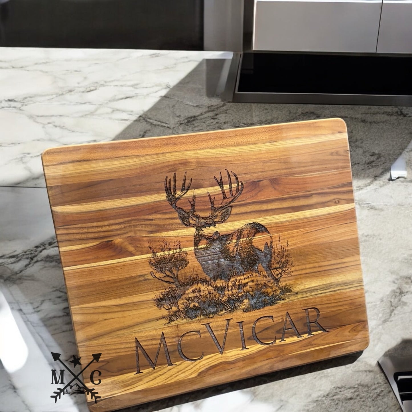 Custom Engraved Teak Cutting Board