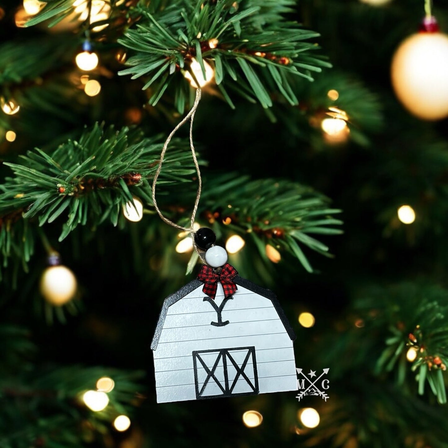 Yellowstone Barn Ornament