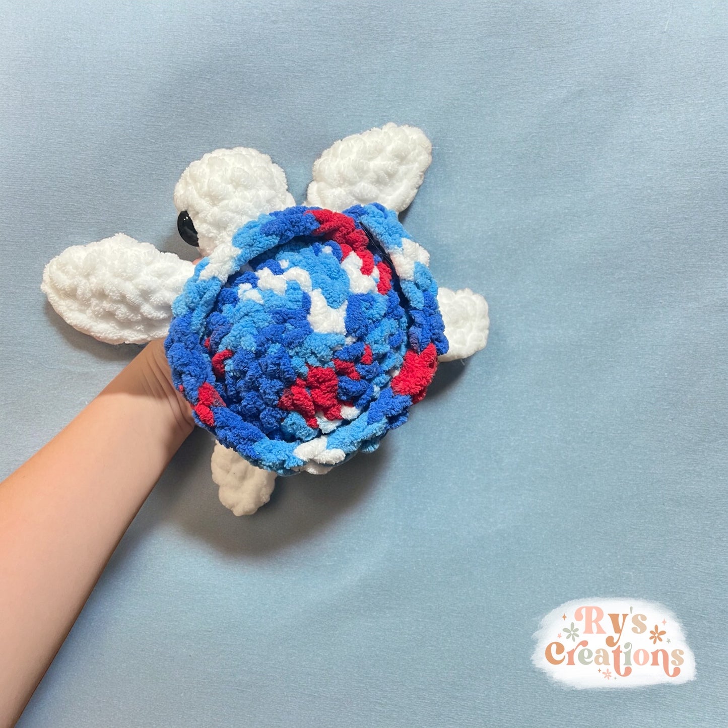 Red, White, & Blue Turtle Plushie