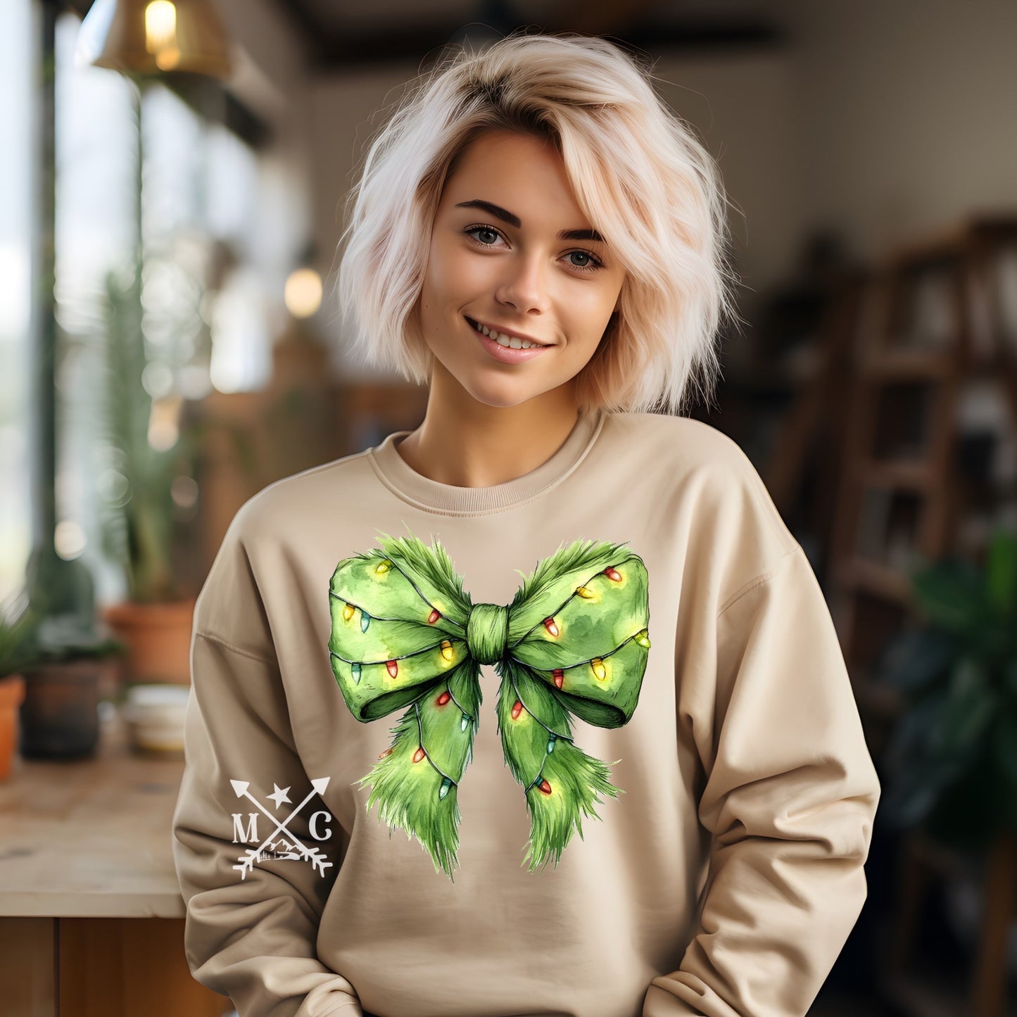 Grinch Bow