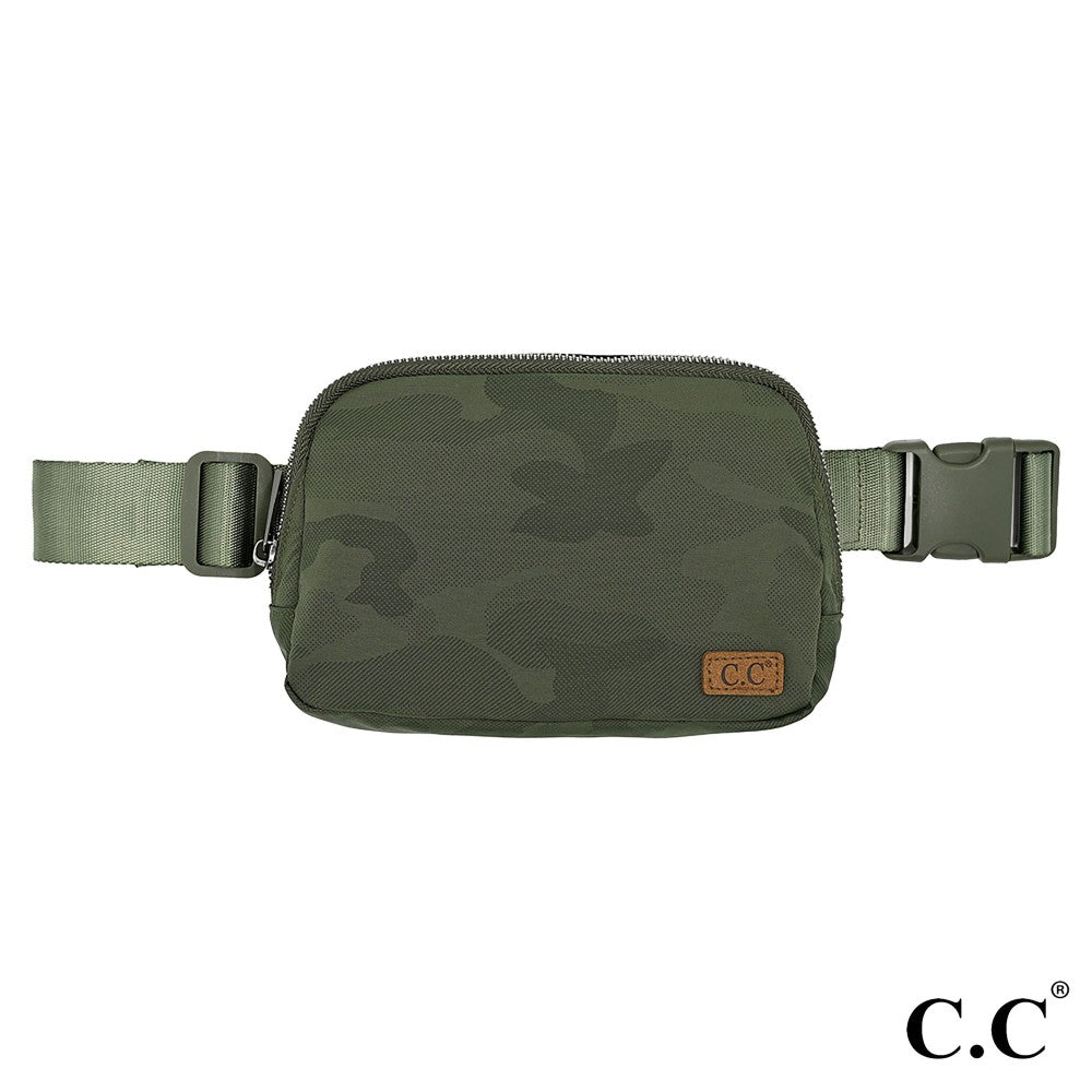 C.C Camo Crossbody Mini Fanny Belt Sling Bag