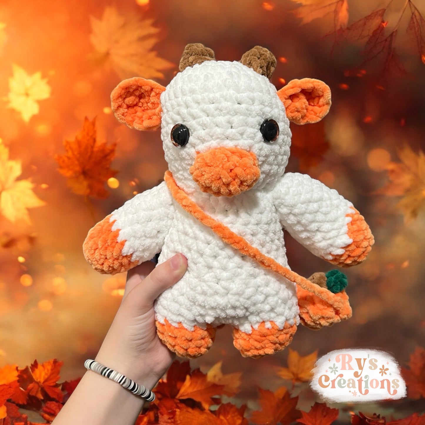 Pumpkin Cow Plushie