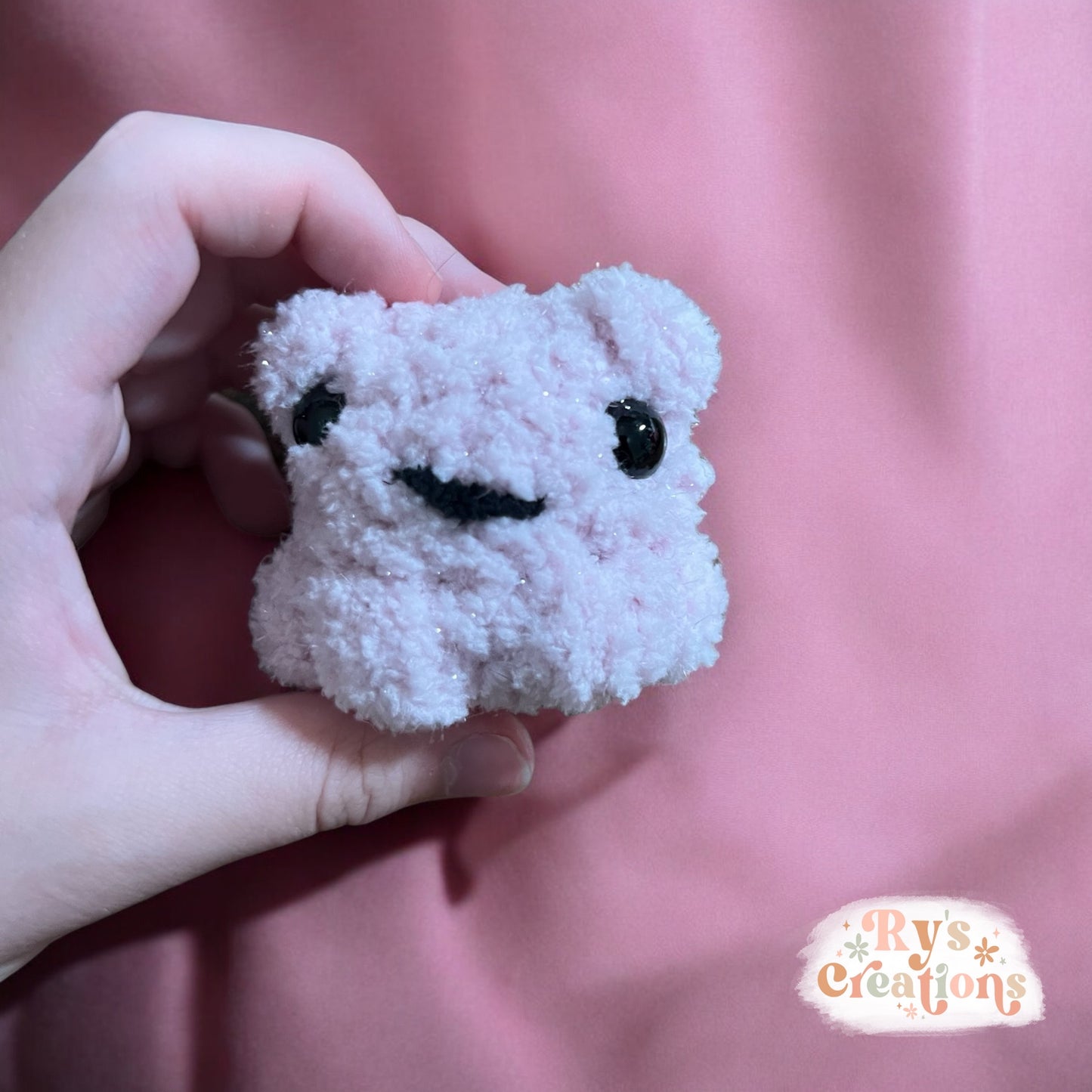 Small Glittery Crochet Plushie