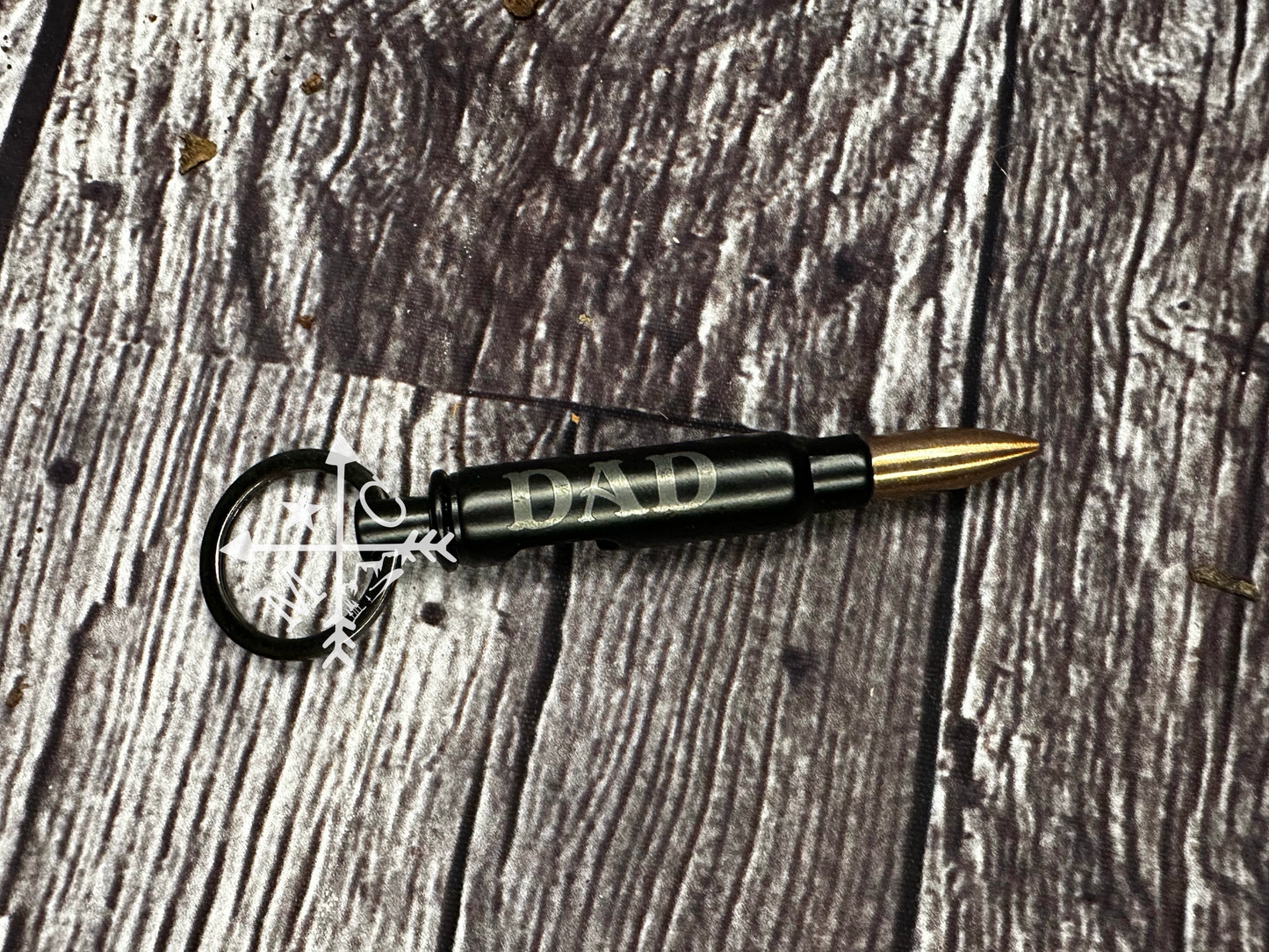 Dad Bullet Bottle Opener Keychain