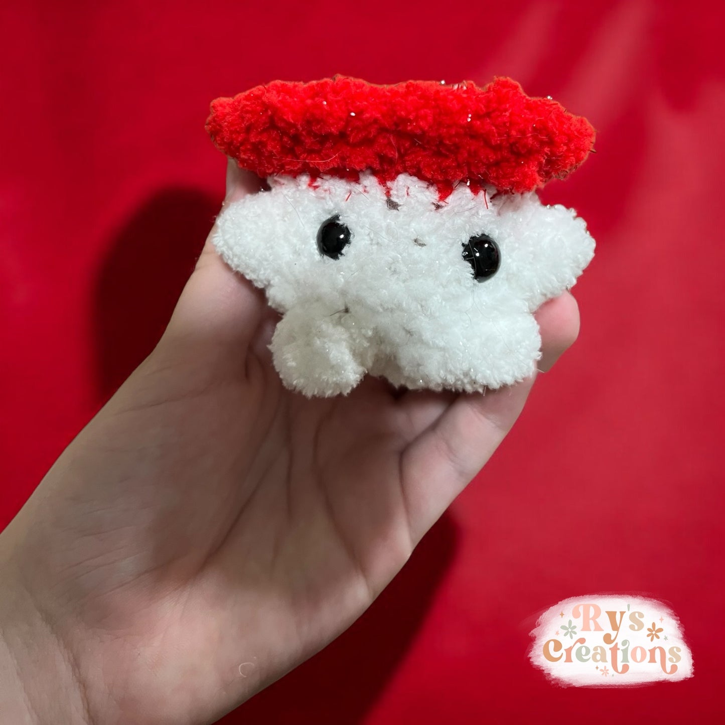 Small Glittery Crochet Plushie