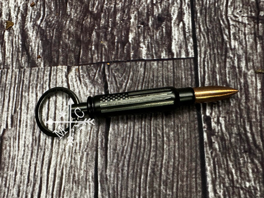 Flag Bullet Bottle Opener Keychain