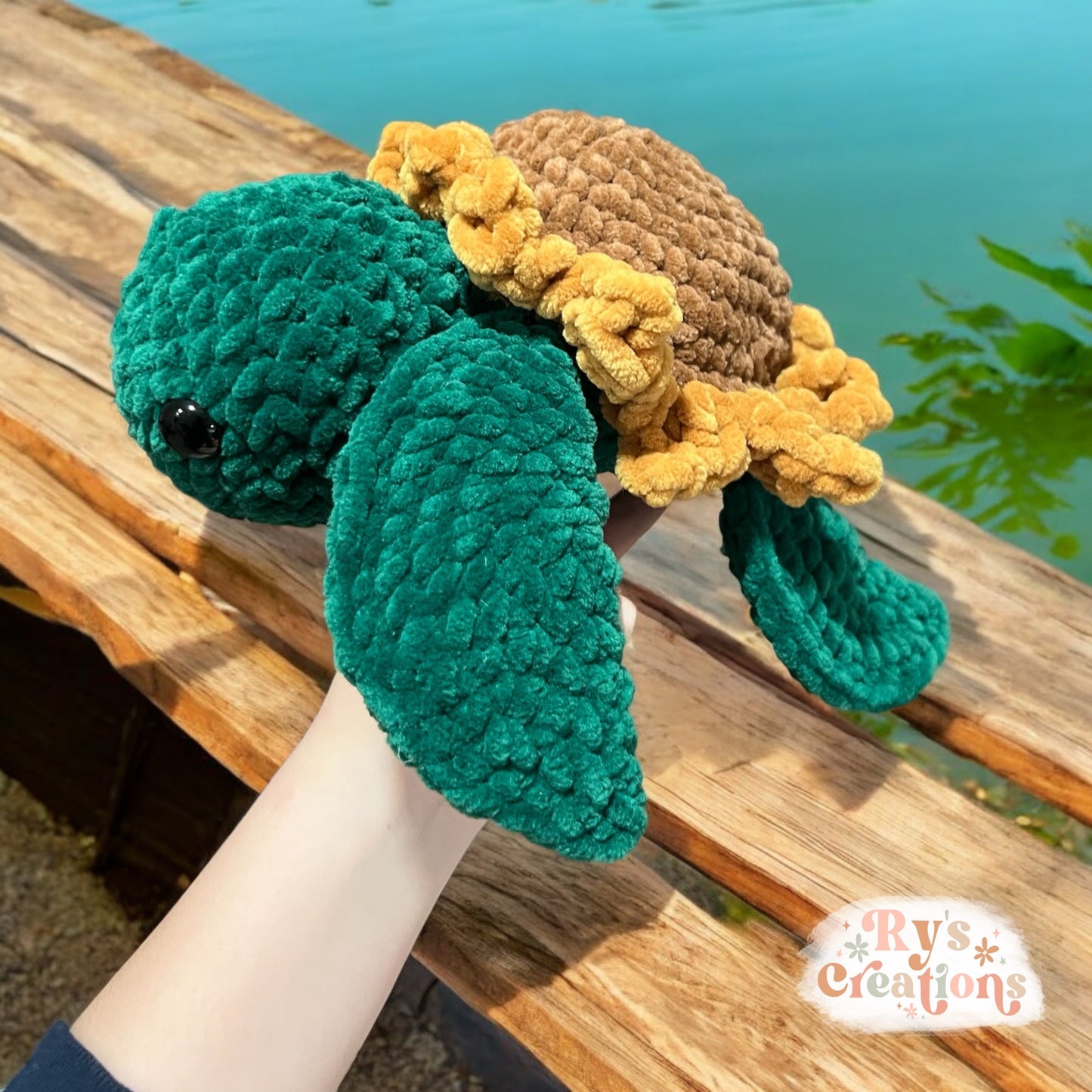 Sunflower Turtle Plushie