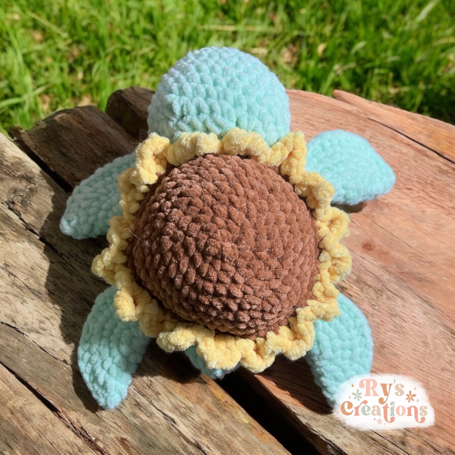 Sunflower Turtle Plushie