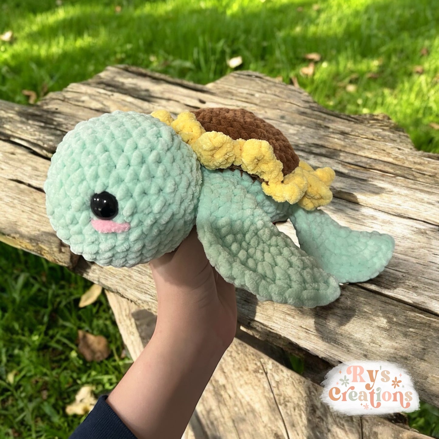 Sunflower Turtle Plushie