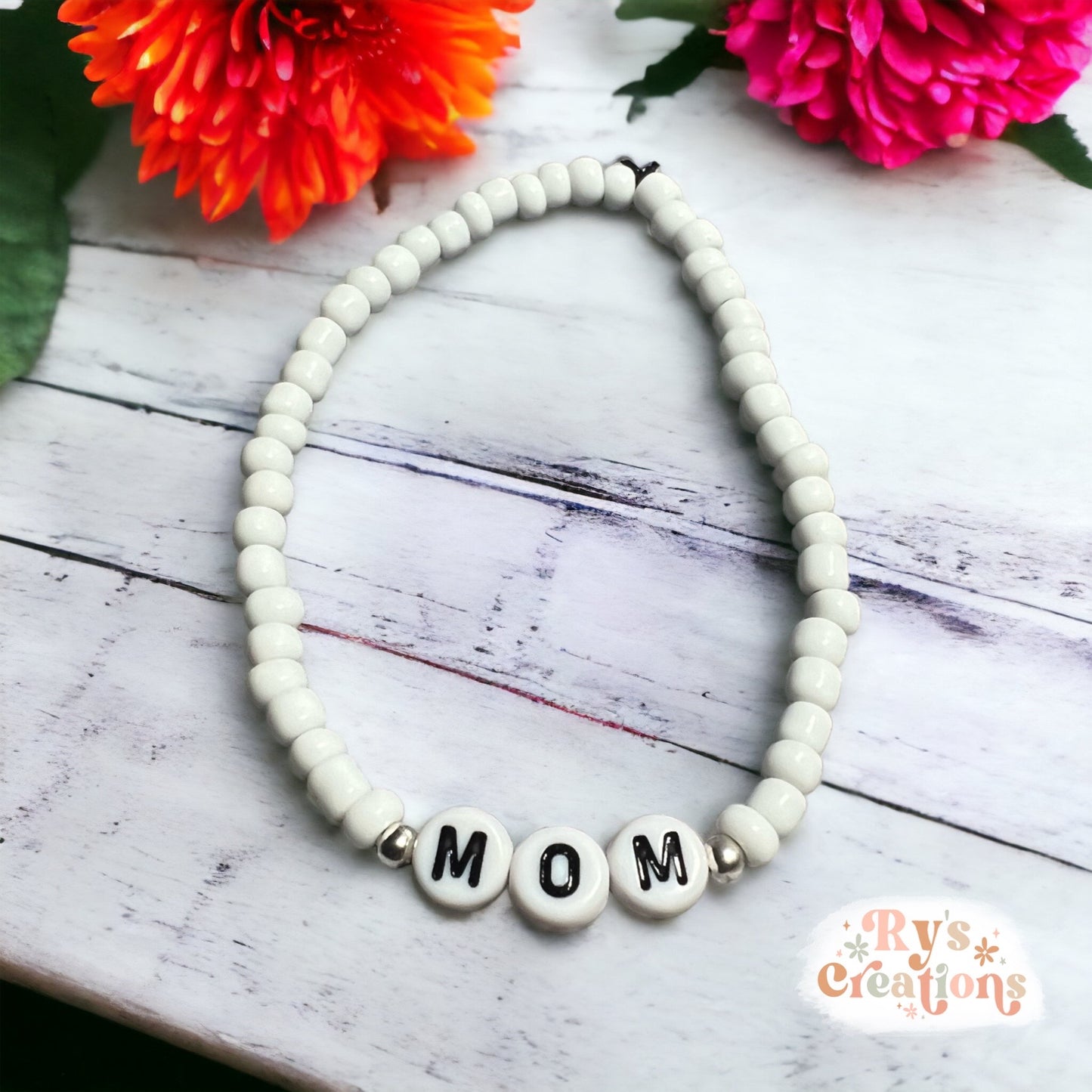 White Mom Bracelet