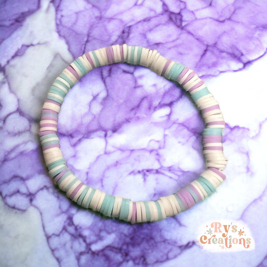 Blue, Purple & White Bracelet