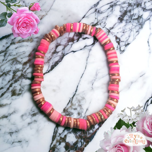 Pink Rose Gold Bracelet