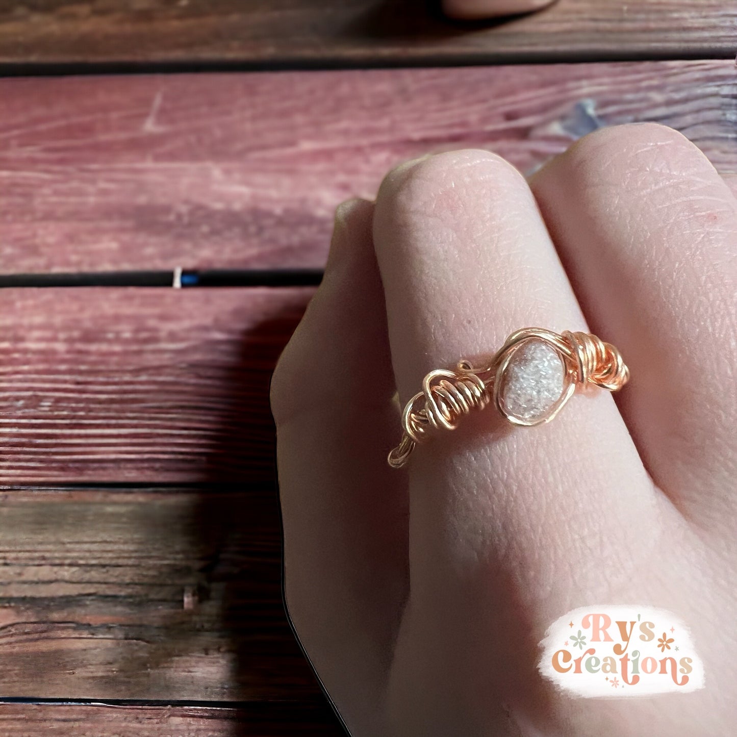 Rose Gold Wire Wrapped Ring