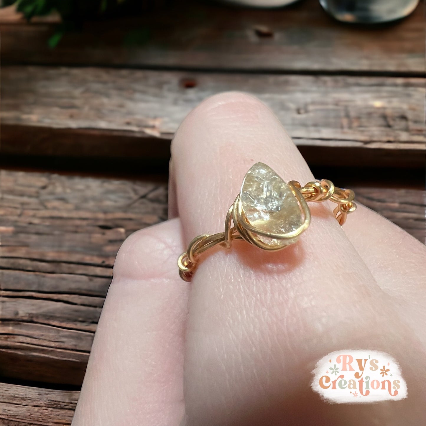 Gold Wire Wrapped Ring