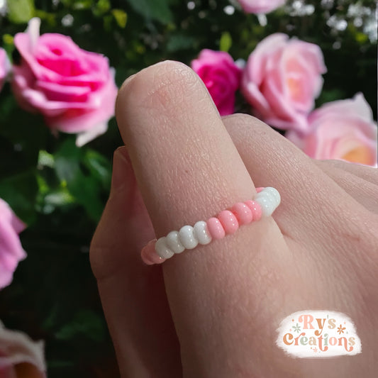 Pink & White Ring