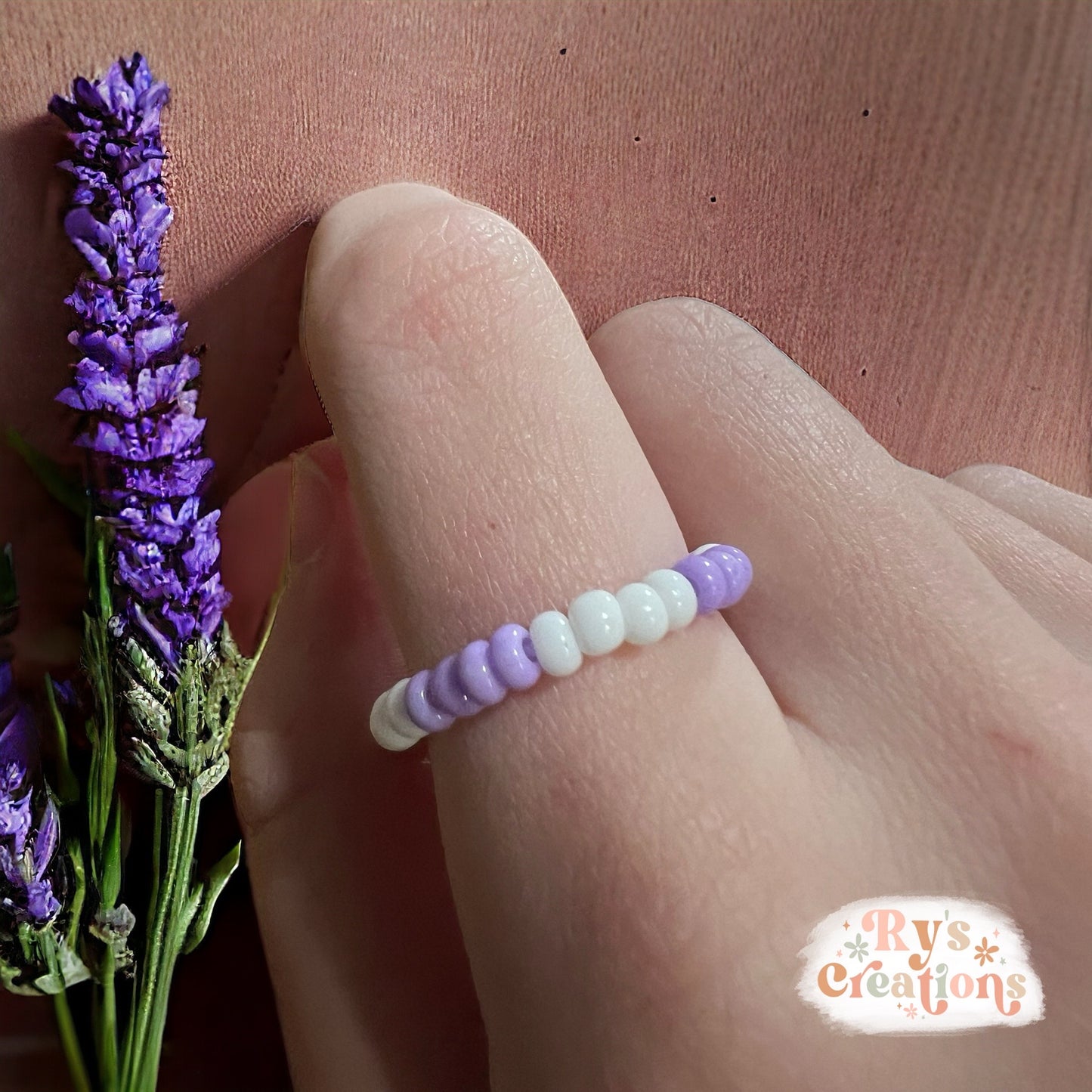 Purple & White Ring