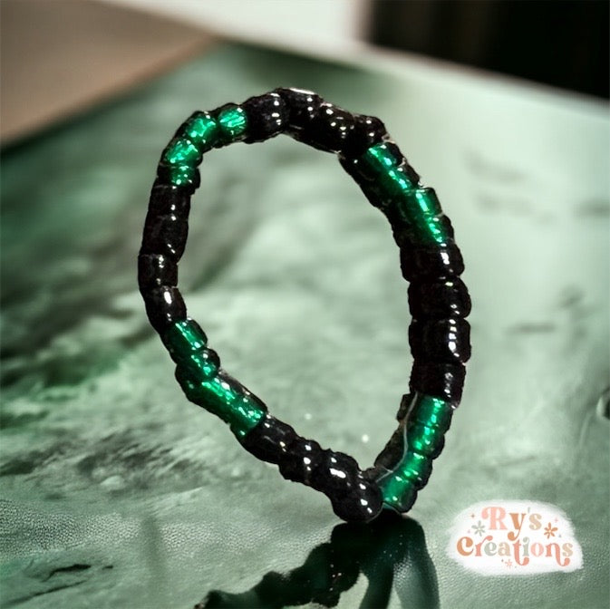 Black & Green Ring