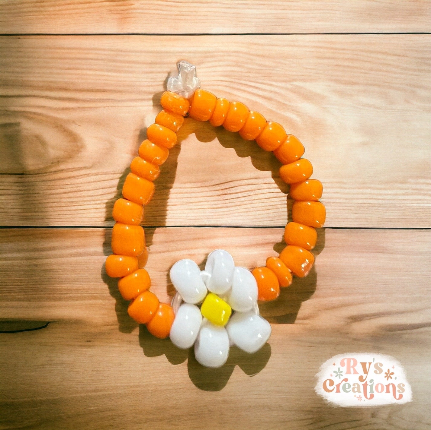 Daisy Flower Orange Ring