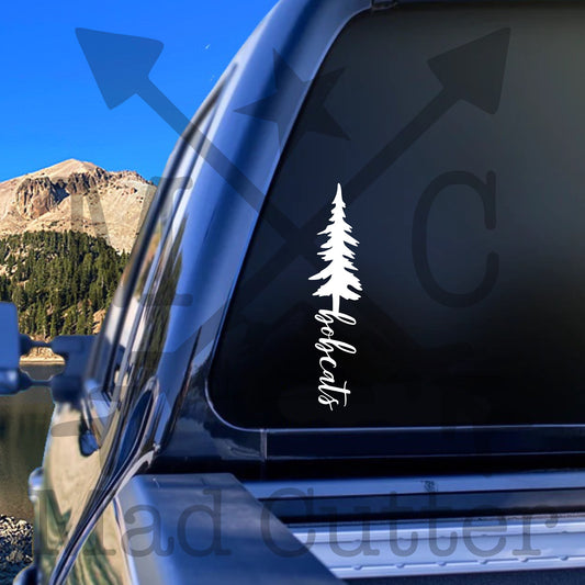 Bobcats Tree Decal