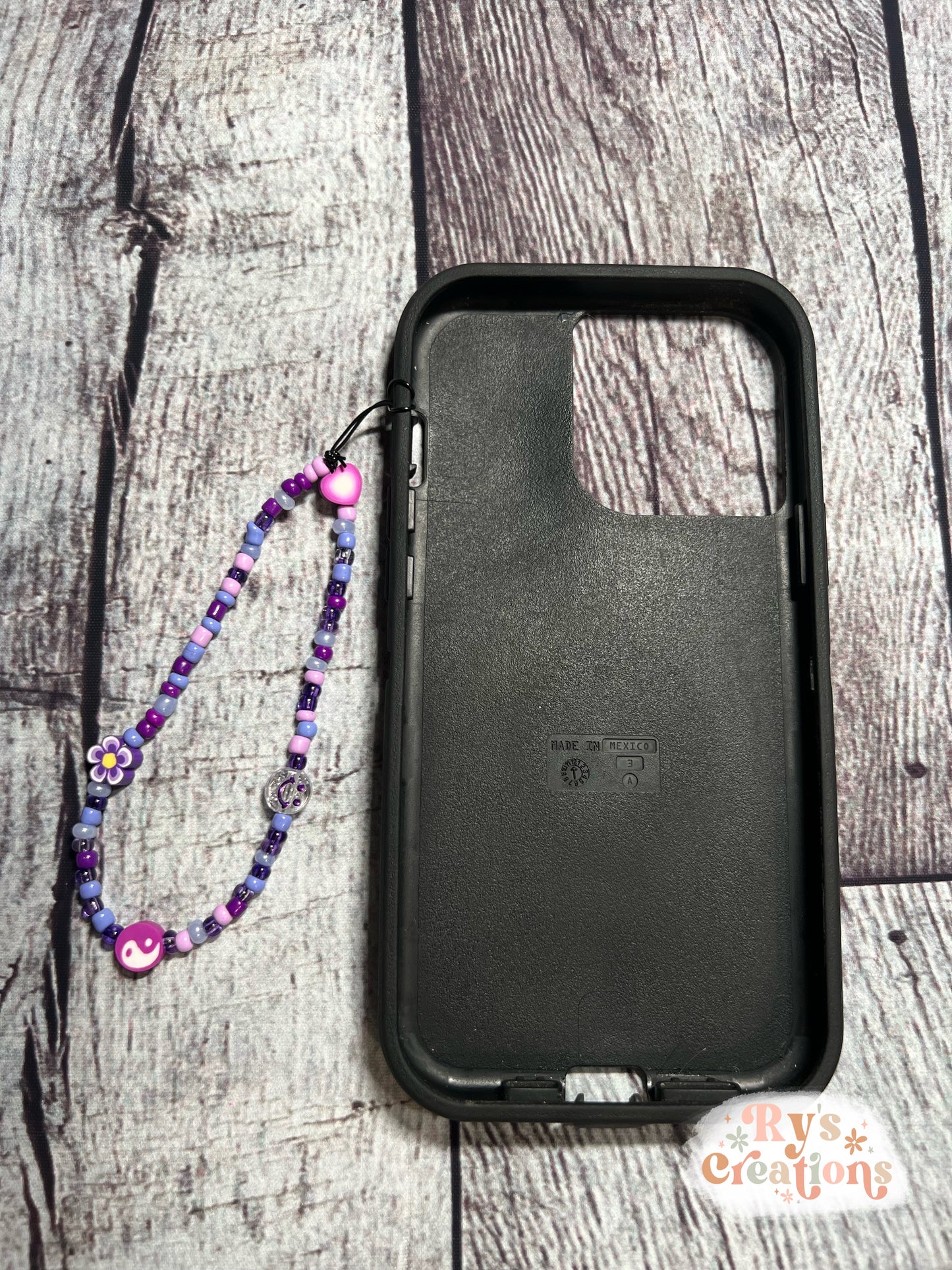 Purple Phone Charm