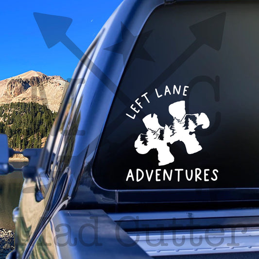 Left Lane Adventures Decal