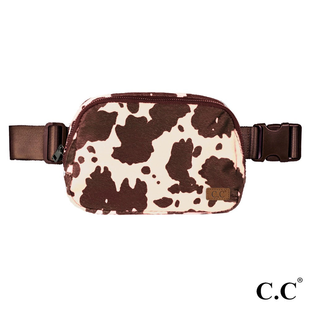 C.C. Cow Pattern Fanny Pack